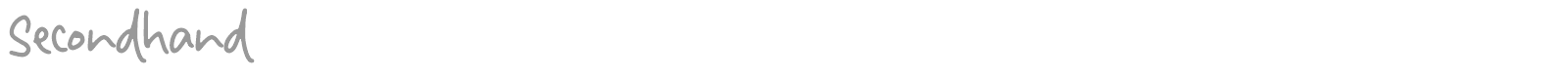 Secondhand font preview