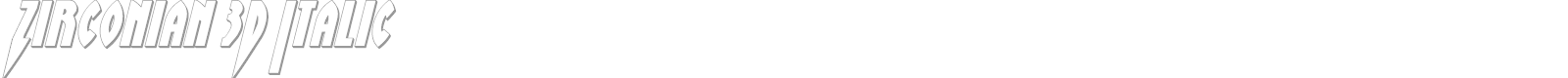 Zirconian font preview