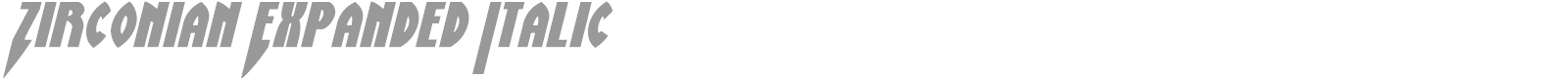 Zirconian font preview