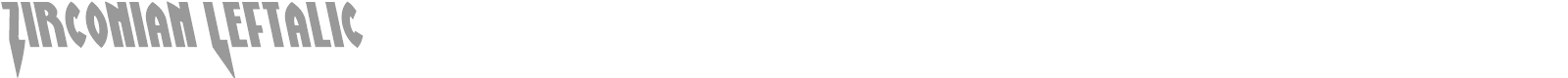 Zirconian font preview