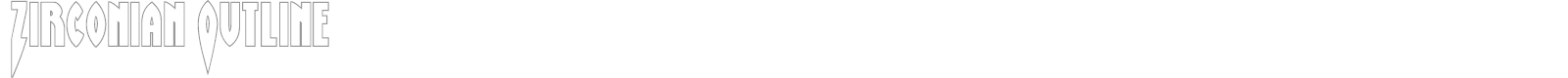 Zirconian font preview
