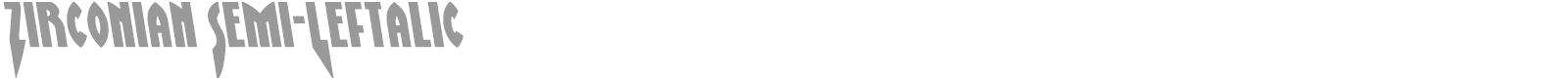 Zirconian font preview