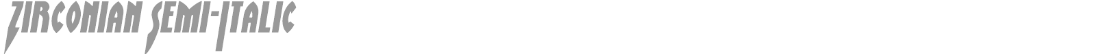 Zirconian font preview