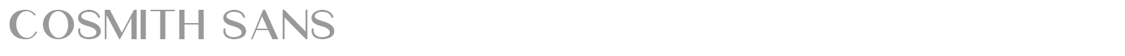 Cosmith font preview