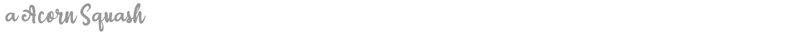 A Acorn Squash font preview