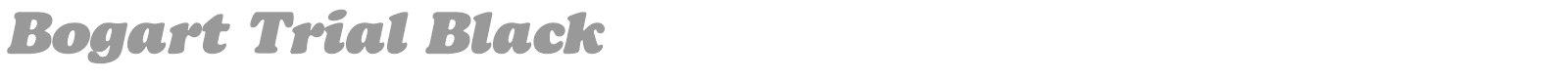 Bogart font preview