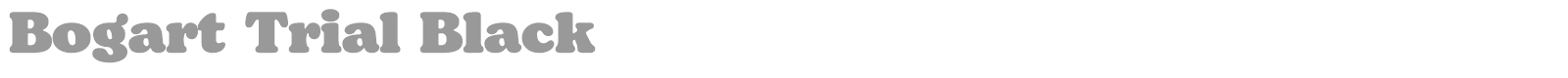 Bogart font preview