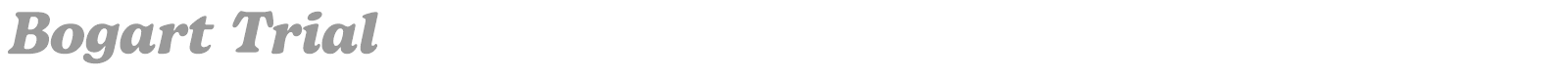 Bogart font preview