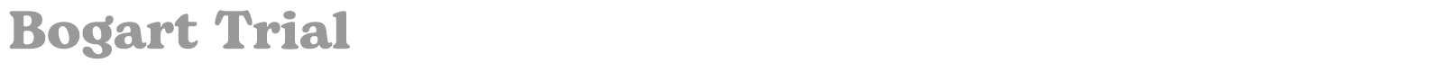 Bogart font preview