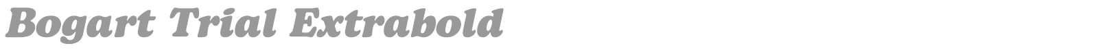 Bogart font preview