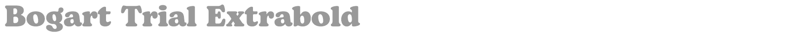 Bogart font preview