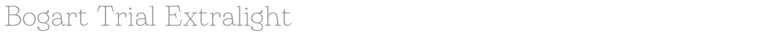 Bogart font preview