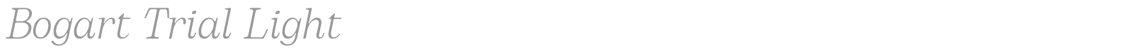 Bogart font preview