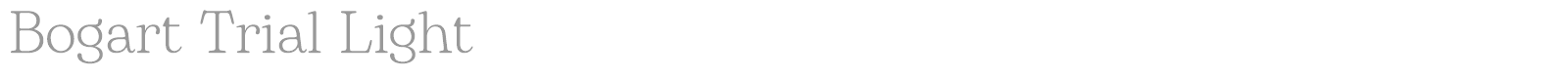 Bogart font preview
