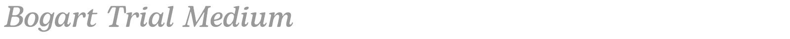 Bogart font preview
