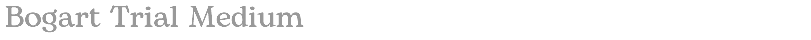 Bogart font preview