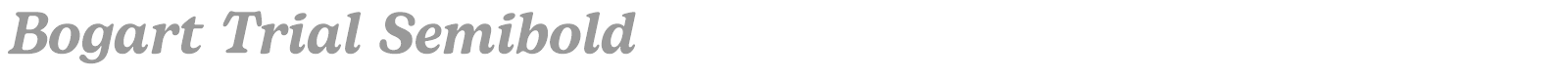 Bogart font preview