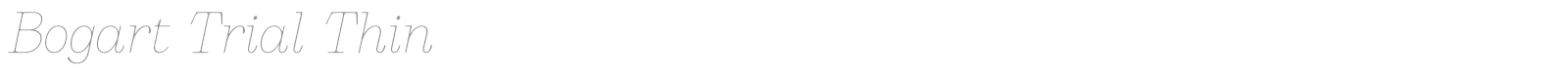 Bogart font preview