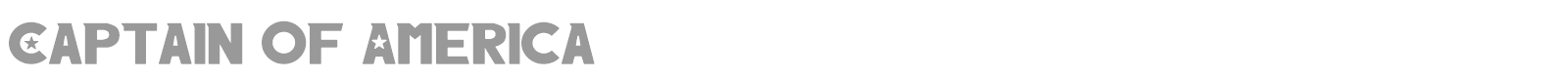 Captain Of America font preview