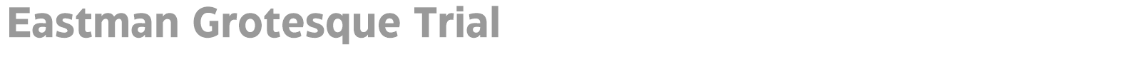Eastman Grotesque font preview