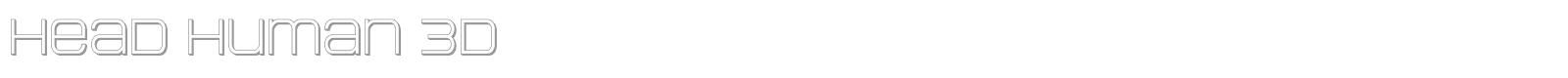 Head Human font preview