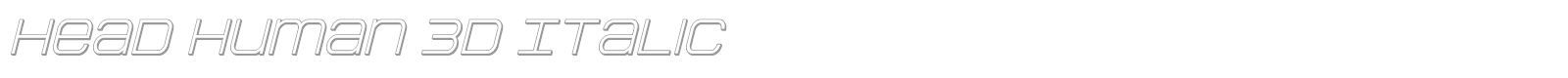 Head Human font preview