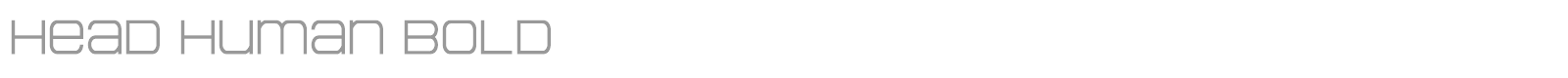 Head Human font preview