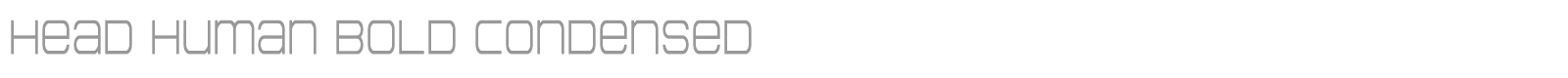 Head Human font preview