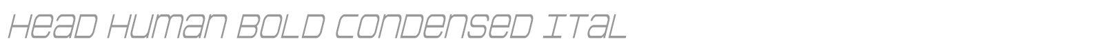 Head Human font preview