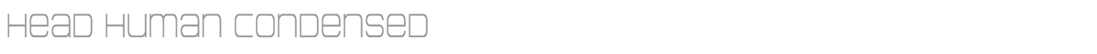 Head Human font preview
