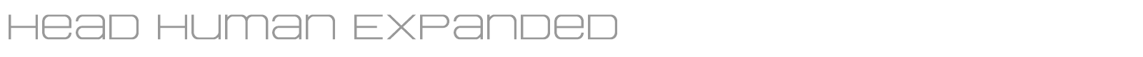 Head Human font preview