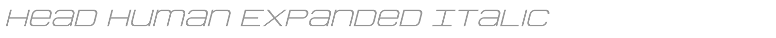 Head Human font preview