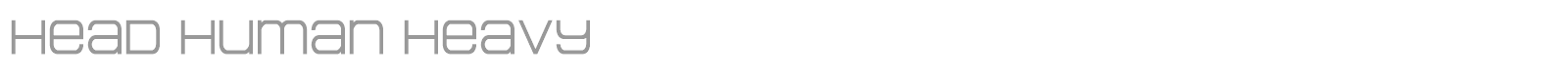 Head Human font preview