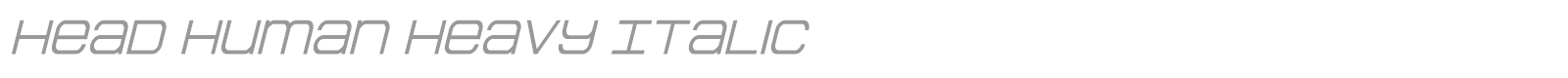 Head Human font preview