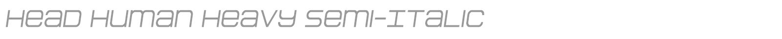Head Human font preview