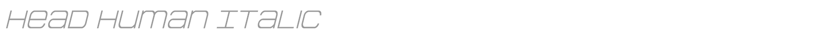 Head Human font preview
