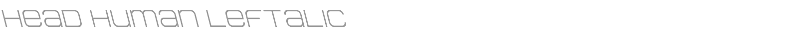 Head Human font preview