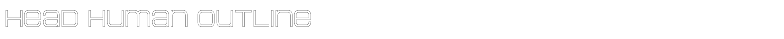 Head Human font preview