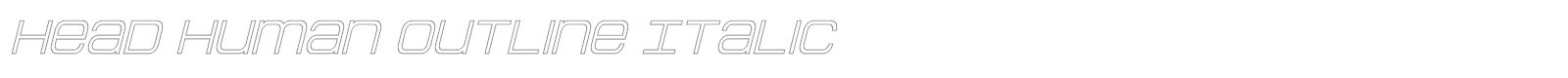 Head Human font preview