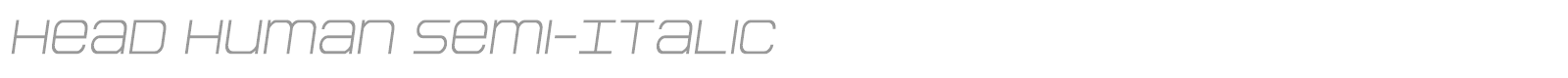 Head Human font preview