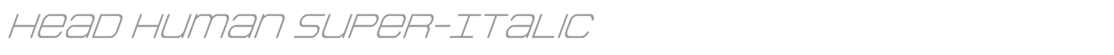 Head Human font preview