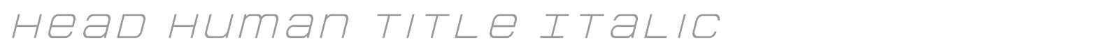Head Human font preview