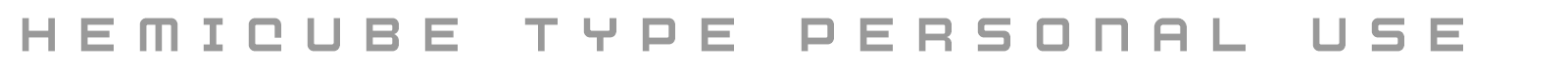 Hemicube font preview
