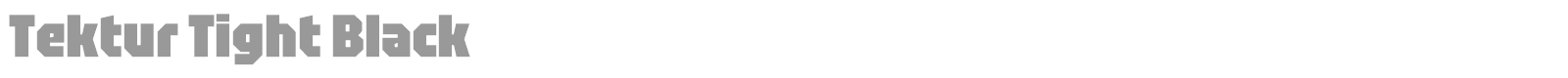 Tektur Tight font preview