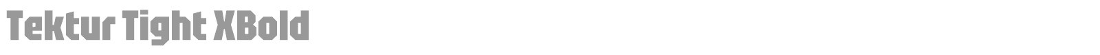 Tektur Tight font preview