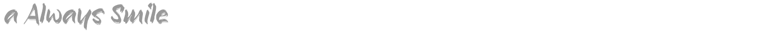 a Always Smile font preview