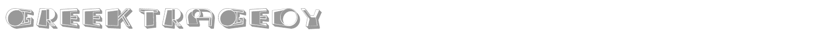 Greek Tragedy font preview