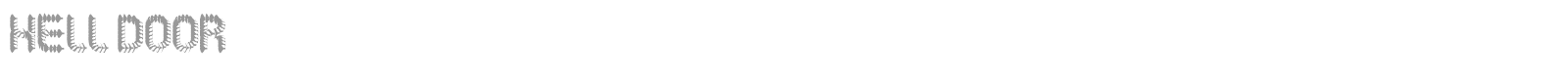 Hell Door font preview