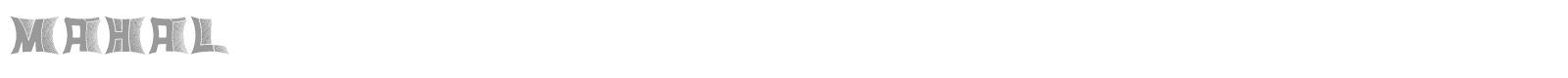Mahal font preview