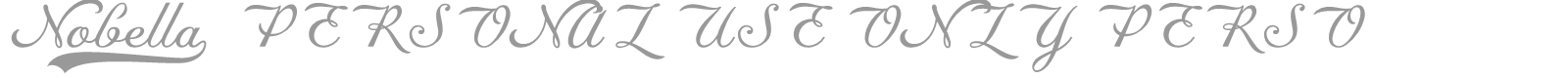 Nobella font preview
